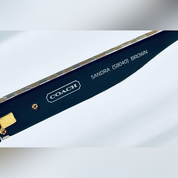 Coach Sandra Brown Oval Sunglasses Frames Only - Picture 7 of 8